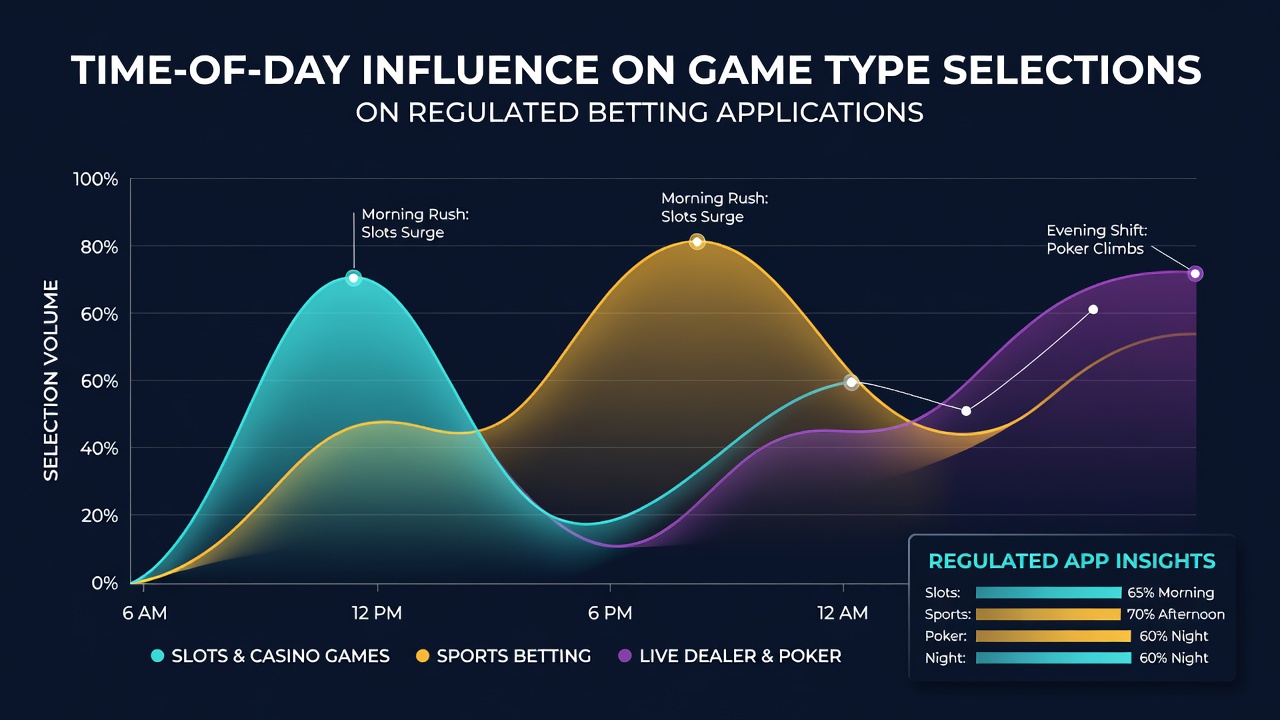 Data visualization of hourly game type preferences across regulated betting platforms in the United States