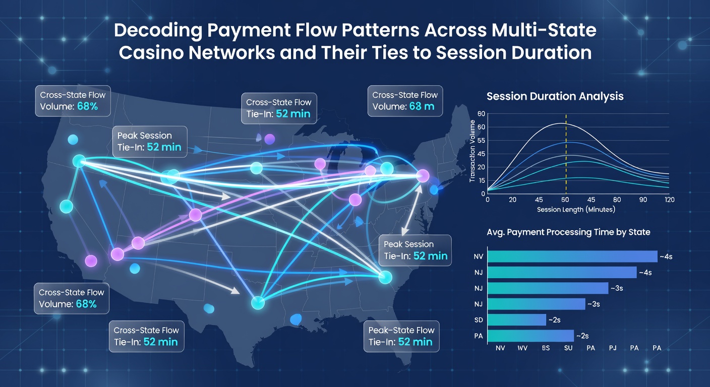 Chart displaying correlation between payment method types and average session durations across state lines