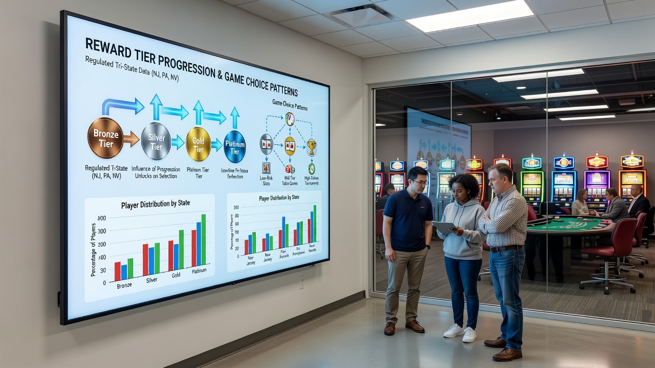 Loyalty tier dashboard displaying game-specific point multipliers at a tribal casino
