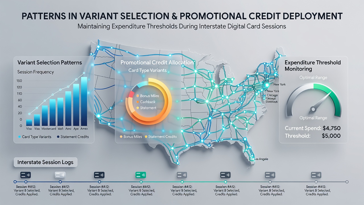 Data visualization showing player variant selections and credit deployments across interstate digital card networks in 2026