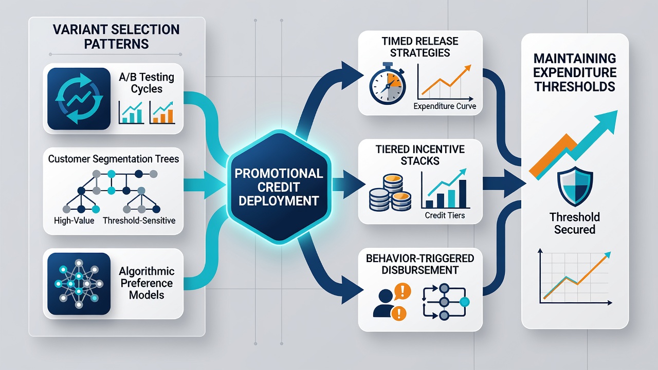 Chart illustrating promotional credit deployment patterns and expenditure threshold maintenance in June 2026 interstate sessions