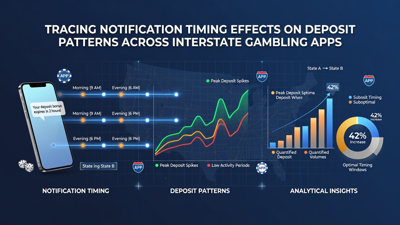 Data visualization showing notification timing correlations with deposit activity across multi-state gambling platforms